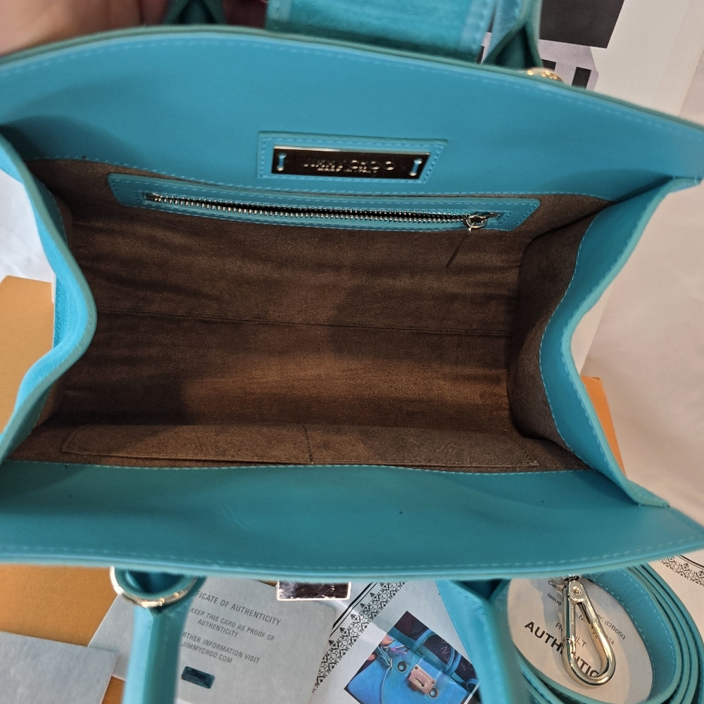 Jimmy Choo Suede Riley Purse 2 Way - Picture 8 of 14